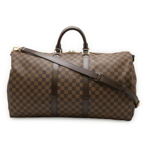 LOUIS VUITTON Brown Damier Keepall Bandouliere 55 Shoulder Bag - Picture 1 of 10